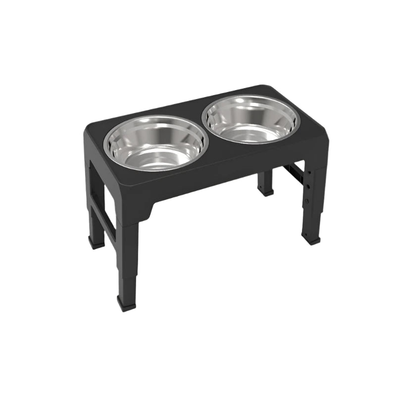 Premium Dog Feeder - Stainless Steel Bowls & Adjustable Stand